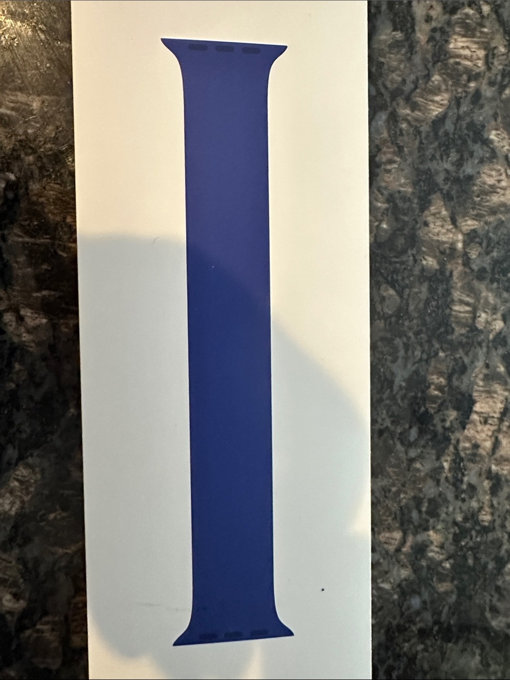 Deep Blue Silicone SOLO loop Watch Band